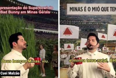 Bad Bunny mineiro celebrou municípios do estado -  (crédito: Redes sociais)