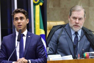 Nikolas pressionou o presidente do Senado, Davi Alcolumbre, pelo impeachment do ministro Dias Toffoli -  (crédito: Zeca Ribeiro/Câmara dos Deputados e Luiz Silveira/STF)