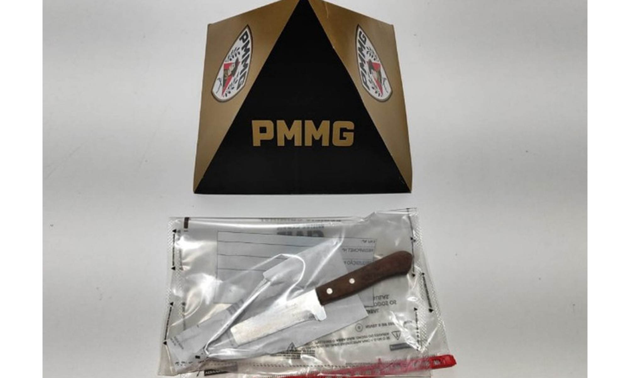 Idoso &eacute; preso ap&oacute;s assassinar mulher e ferir gravemente a filha dela em MG -  (crédito: PMMG/Divulga&ccedil;&atilde;o)