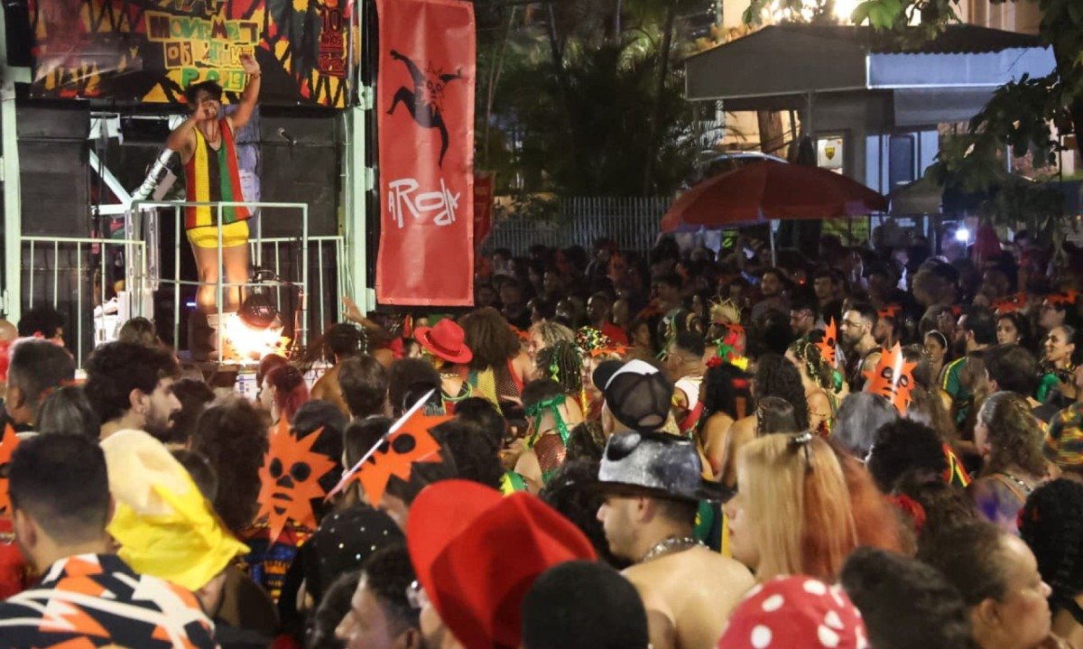 Bloco atraiu multidão ao Bairro Barro Preto-Marcos Vieira/EM/D.A.Press