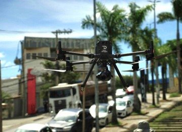 Drone é aliado no combate à dengue -  (crédito: Divulgação)