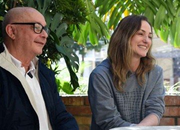 Rodrigo Pederneiras e Cassilene Abranches, que assinam a coreografia de 'Revolucion Diamantina', na sede do Grupo Corpo, em BH -  (crédito: Gladyston Rodrigues/EM/D.A Press)