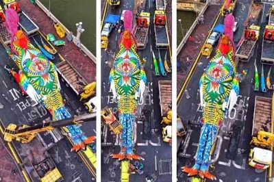 <p><span style='font-weight: 400;'>Na noite de 11 de fevereiro de 2026, o carnaval do Recife deu início oficialmente à sua programação com a elevação do tradicional Galo Gigante.</span></p>
 -  (crédito: - Reprodução do Instagram @galodamadrugada)