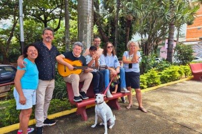  A ideia do coletivo é transformar a praça em um marco permanente da memória de Lô Borges e do movimento cultural  -  (crédito: : Jair Amaral/EM/D.A Press)