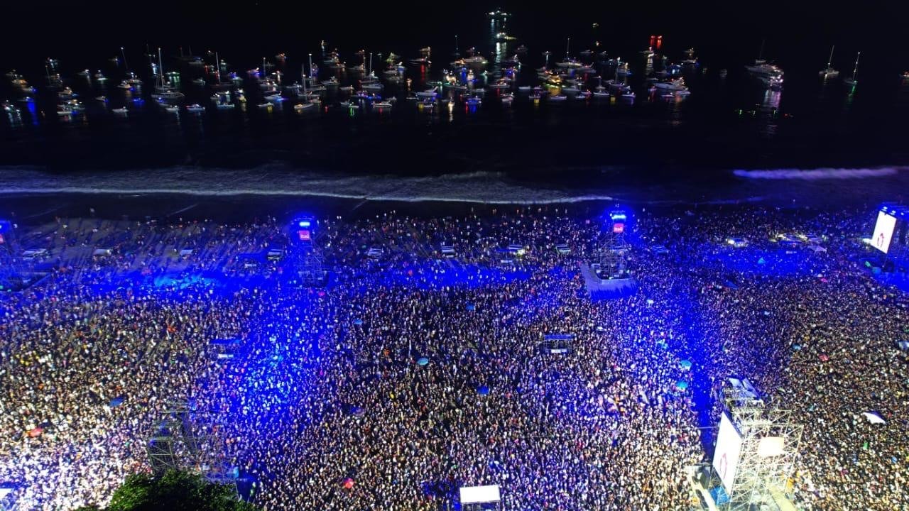 Relembre 3 shows que pararam a praia de Copacabana - Fabio Motta/ Prefeitura do Rio/ Reprodu&ccedil;&atilde;o