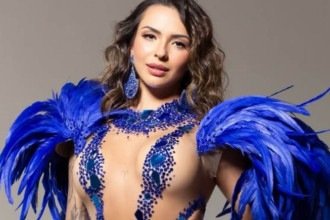 Estreante no carnaval, modelo Karol Rosalin comeu 500 ovos no preparo para a folia -  (crédito: Instagram / Karol Rosalin)