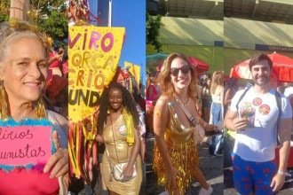 Cida Falabella, Andreia de Jesus, Bella Gonçalves e Pedro Rousseff no Então Brilha! -  (crédito: ALESSANDRA MELLO/EM/DAPRESS)