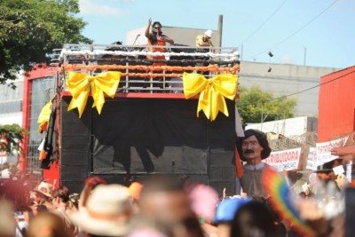 Ocorrência de importunação foi registrada durante a passagem do bloco Volta Belchior -  (crédito: Alexandre Guzanshe/EM/DA. Press)
