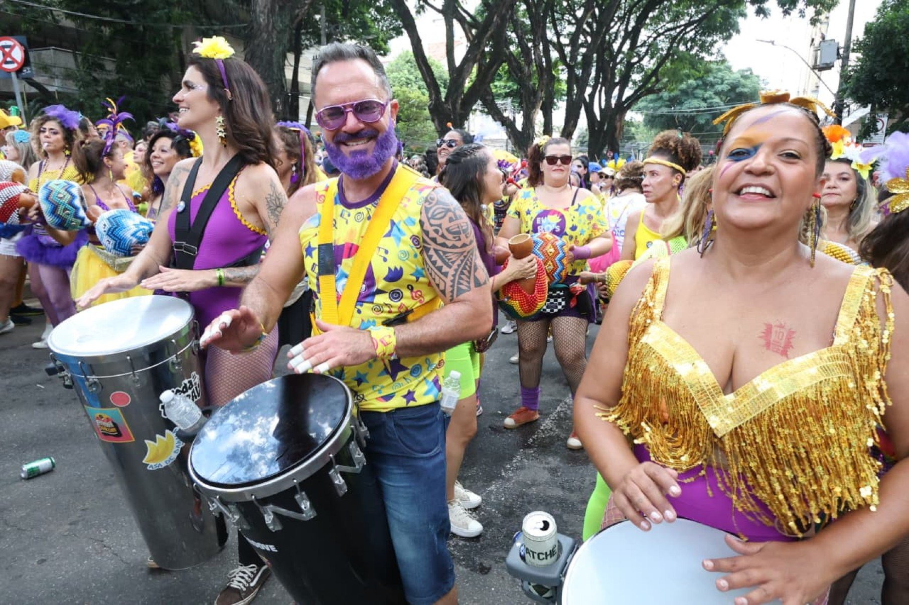 Atualmente, o bloco reúne cerca de 180 ritmistas e aproximadamente 40 integrantes na ala de dança