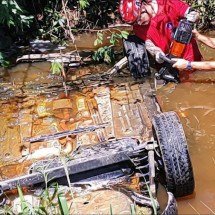 MG: motorista morre afogado em carro que saiu da pista e caiu em rio - CBMMG