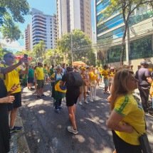 Bloco da Anistia reúne foliões de verde e amarelo - Jair Amaral/EM/DA Press