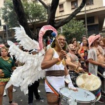 Foto na hora, música e sustentabilidade marcam fantasias no Abalô-Caxi - Qu&eacute;ren Hapuque/EM/D.A. Press