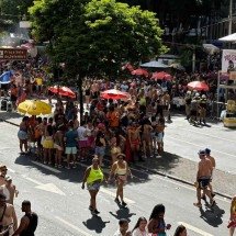 Com o calorão, sombra de árvore vira hit no carnaval de BH - Helvécio Carlos/EM/D.A. Press