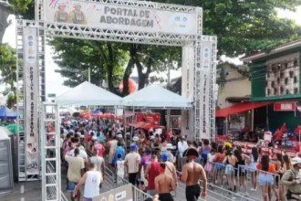 Evento em Salvador terminou em briga generalizada -  (crédito: Gabriel Arouca/SSP-BA)