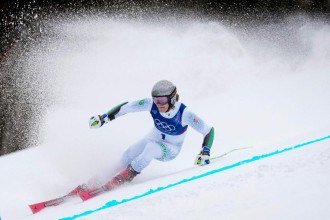 Ouro nas Olimp&iacute;adas de Inverno, Lucas Pinheiro Braathen inaugura um novo cap&iacute;tulo para o esqui no Brasil -  (crédito: DIMITAR DILKOFF)