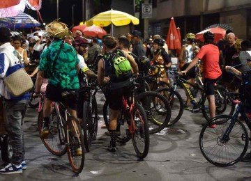 O Bloco da Bicicletinha desfila pela região Centro-Sul de BH no carnaval 2026
 -  (crédito: Ramon Lisboa/EM/D.A Press)
