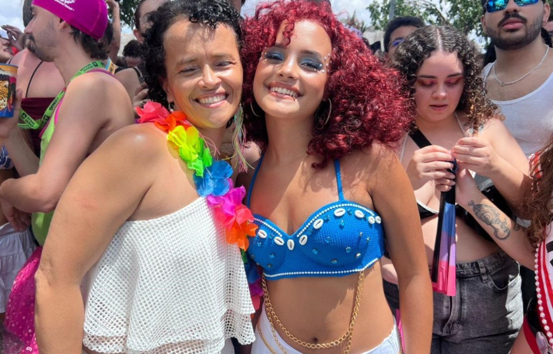 Cl&aacute;udia e Larissa gostaram da log&iacute;stica do bloco na Pampulha