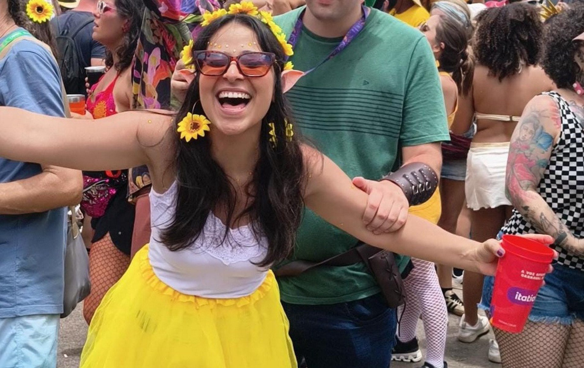 Lu&iacute;sa Louren&ccedil;o &eacute; apaixonada pelo bloco,para ela 