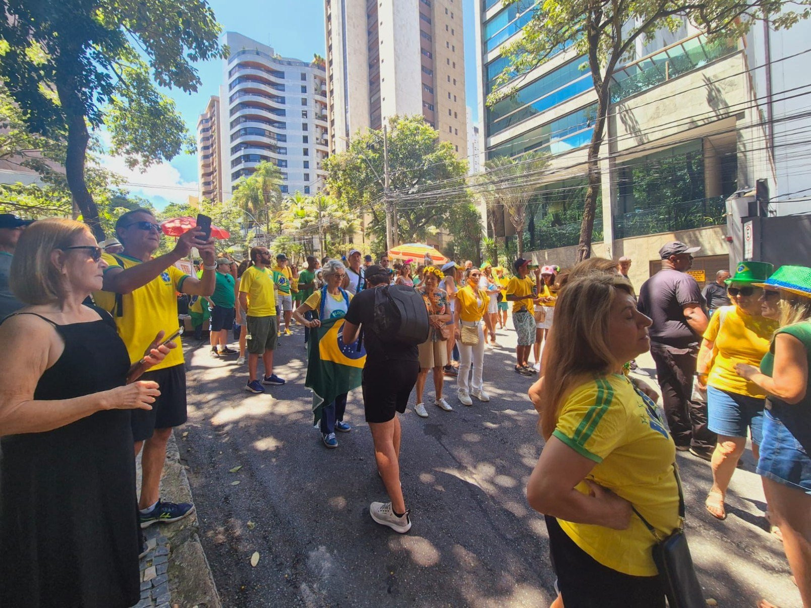 Bloco da Anistia desfila em Belo Horizonte e pede liberdade para Jair Bolsonaro-Jair Amaral/EM/D.A Press