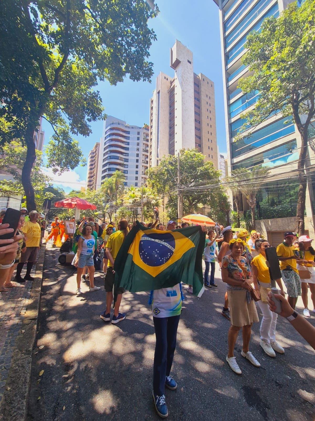 Bloco da Anistia desfila em Belo Horizonte e pede liberdade para Jair Bolsonaro-Jair Amaral/EM/D.A Press
