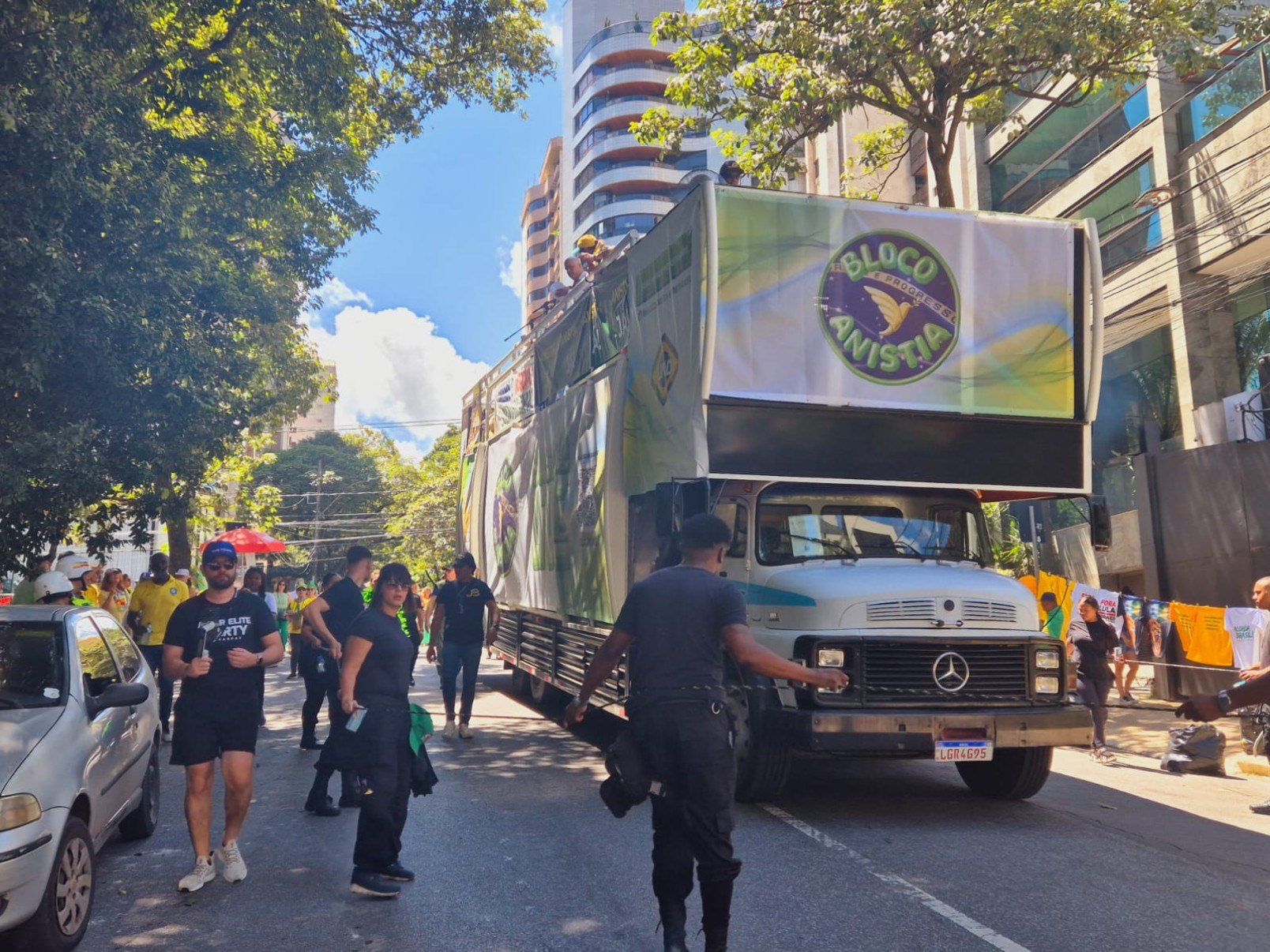 Bloco da Anistia desfila em Belo Horizonte e pede liberdade para Jair Bolsonaro-Jair Amaral/EM/D.A Press