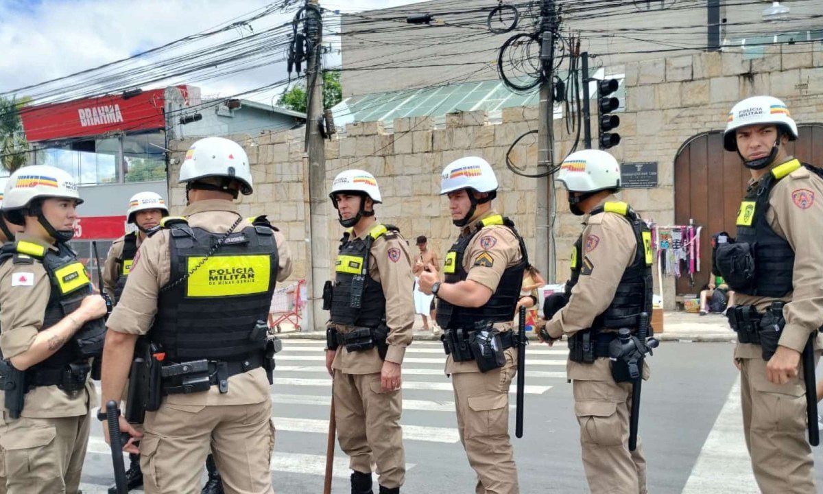 Policiamento no Carnaval de Belo Horizonte 2026