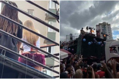 Luísa Sonza se apresentou no carnaval de Belo Horizonte nesta segunda-feira  -  (crédito: Redes sociais/Reprodução)