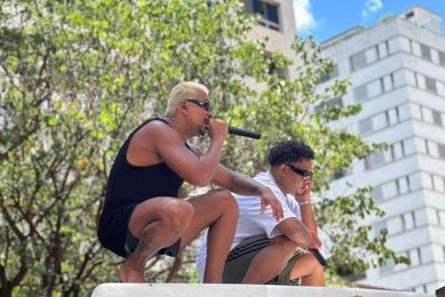 Bloco reforça a força do rap e do funk na capital mineira -  (crédito: Quéren Hapuque/EM/D.A.Press)