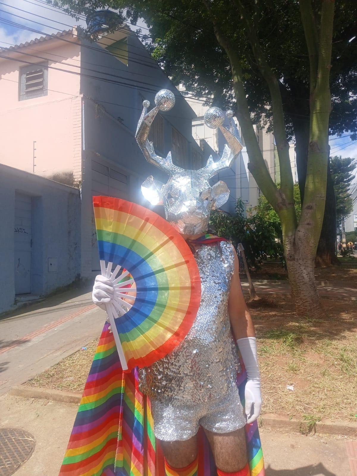 Mas havia espaço para todos os tipos de fantasia, não só da cor laranja, amarelo e verde 