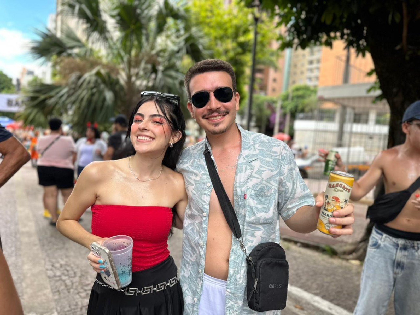 Os foli&otilde;es destacaram tamb&eacute;m a organiza&ccedil;&atilde;o do bloco 