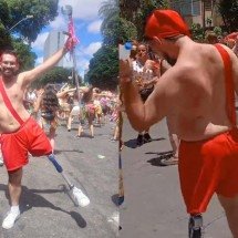 Fantasiado de Saci, jovem PCD desfila em sete blocos no carnaval de BH