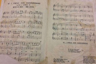 Partitura da 'Marcha Número 1 do Vassourinhas' -  (crédito: Folhapress)