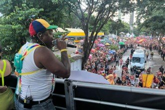 Além do axé, o grupo apresentou músicas de funk, rock, MPB, forró, pagode, samba, sertanejo e pop -  (crédito: Wellington Barbosa/Em/D.A. Press)