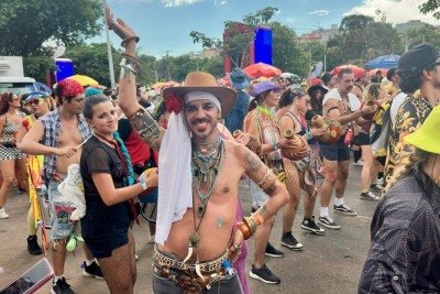 Maycon Felipe Amaral homenageou Ney Matogrosso -  (crédito: Ramon Lisboa/EM/ D.A. Press)