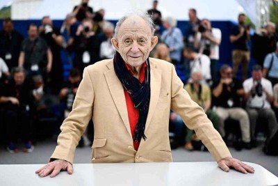 No Festival de Cannes de 2024, Frederick Wiseman acompanhou exibição especial do documentário 'Law and order', de 1969, no qual acompanha a rotina de agentes do departamento de polícia de Kansas -  (crédito: LOIC VENANCE 16/5/2024 / AFP)
