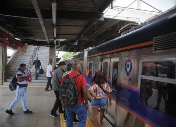 Agressões teriam acontecido depois que um problema técnico provocou a paralisação da circulação dos trens -  (crédito: Alexandre Guzanshe / EM / D.A Press)