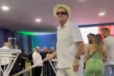 Eduardo Paes imitou pessoa cega na Sapucaí -  (crédito: Reprodução/Redes Sociais)