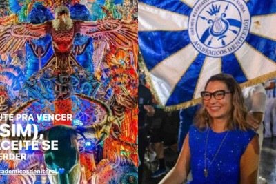 Janja postou homenagens à escola após o rebaixamento do Grupo Especial -  (crédito: Reprodução/Redes sociais)