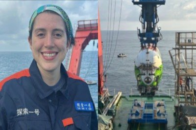 <p>A cientista chilena Valeria Cortés fez história ao se tornar a primeira mulher a atingir 7.680 metros de profundidade na Fossa de Atacama.</p>
 -  (crédito: Divulgac?a?o/Instituto Milenio de Oceanografi?a)