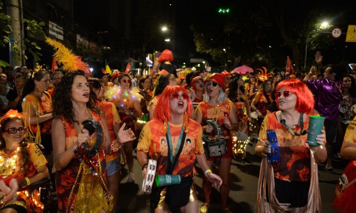 Foliãs se fantasiaram a caráter-Túlio Santos/EM/D.A.Press