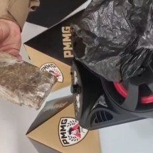 Polícia Militar apreende caixa de som com maconha em Governador Valadares - Reprodu&ccedil;&atilde;o PMMG