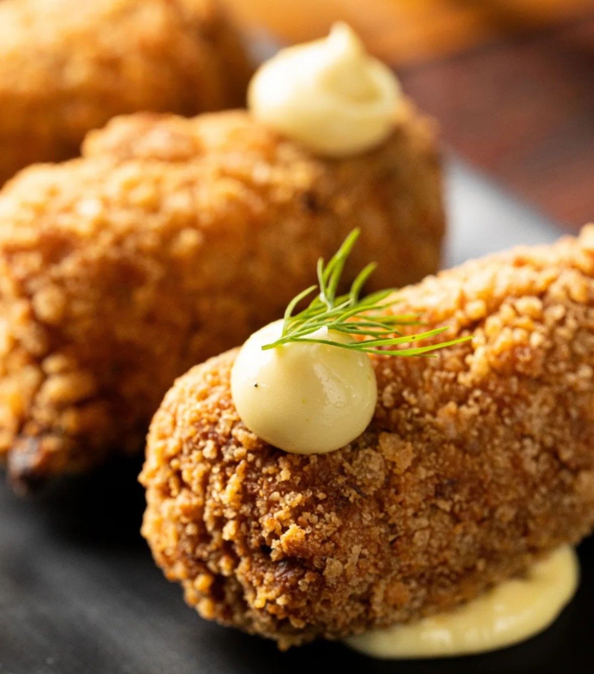 Croquete de costela da casa alem&atilde; Hofbrauhaus