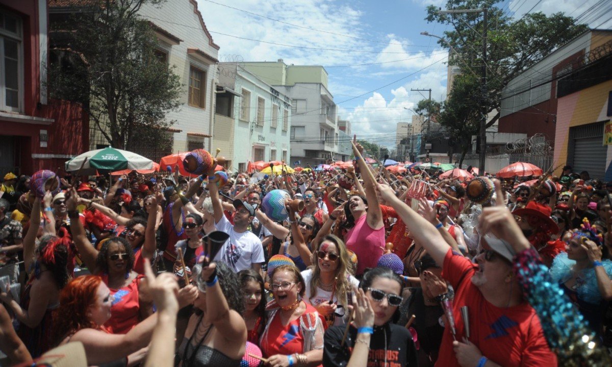 Bloco Ziriggydum Stardust desfila no bairro Floresta neste sábado pós-carnaval -Alexandre Guzanshe/EM/D.A Press
