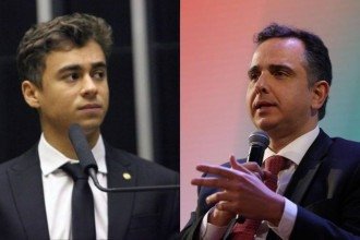 Nikolas Ferreira afirmou 'tomara que venha Pacheco' para a disputa do governo de Minas -  (crédito: Reprodução/Instagram e EBC)