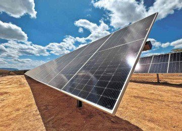Usina fotovoltaica da Evolua Energia em Montes Claros, Norte de Minas -  (crédito:  Evolua/Divulgação)