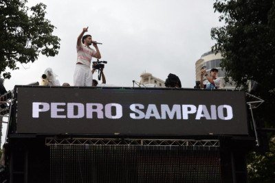 Essa é a segunda vez de Sampaio no carnaval de rua da capital mineira -  (crédito: Tulio Santos/EM/D.A Press)