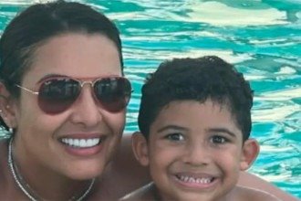 Viviane e Bento Aresdes, mãe e filho, que morreram no acidente de lancha no Rio Grande -  (crédito: Redes Sociais/Reprodução)