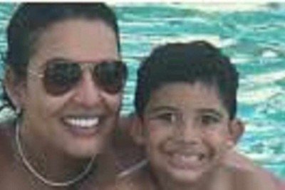 Viviane e Bento Aresdes, mãe e filho, que morreram no acidente de lancha no Rio Grande -  (crédito: Redes sociais)
