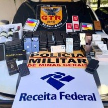 Receita apreende carga de R$ 1 milhão em eletrônicos em rodovia federal - Receita Federal/Reprodução