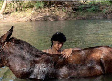 'A arrieira', com Andreia Aldana, conta a história de garota que se passa por um jovem boiadeiro. Filme é dirigido por Isabel Fregoso -  (crédito: Reprodução)